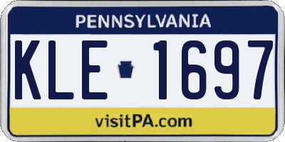 PA license plate KLE1697