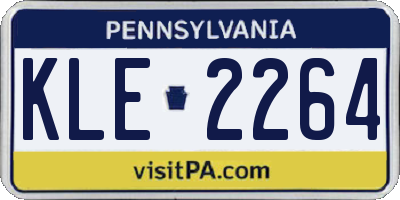 PA license plate KLE2264