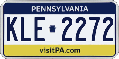 PA license plate KLE2272