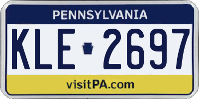 PA license plate KLE2697