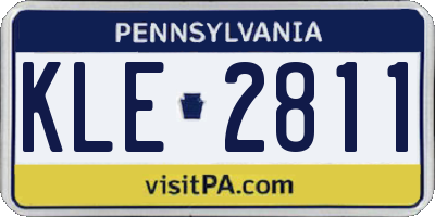 PA license plate KLE2811