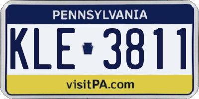 PA license plate KLE3811