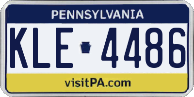 PA license plate KLE4486