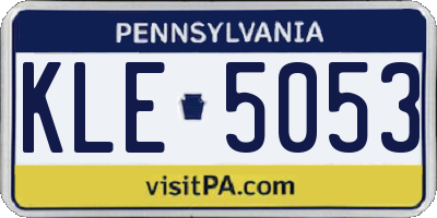 PA license plate KLE5053