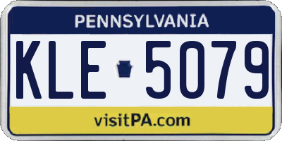 PA license plate KLE5079