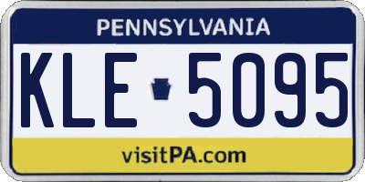 PA license plate KLE5095