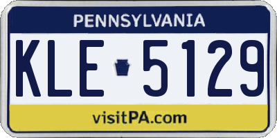 PA license plate KLE5129
