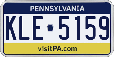 PA license plate KLE5159