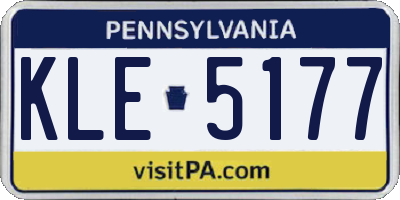 PA license plate KLE5177