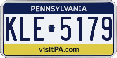 PA license plate KLE5179