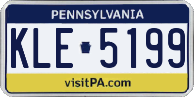 PA license plate KLE5199