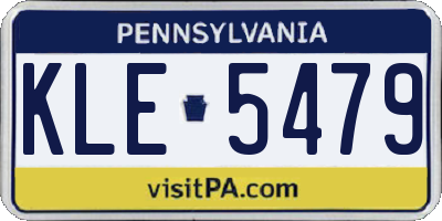 PA license plate KLE5479