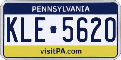 PA license plate KLE5620