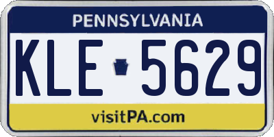 PA license plate KLE5629