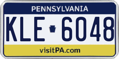 PA license plate KLE6048