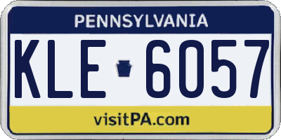 PA license plate KLE6057