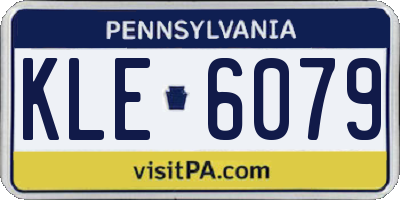 PA license plate KLE6079