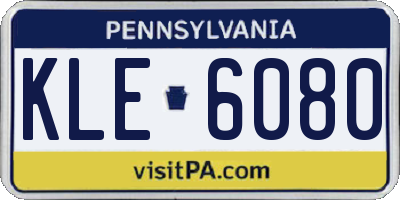 PA license plate KLE6080