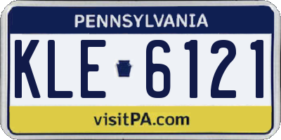 PA license plate KLE6121