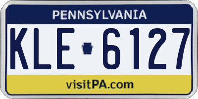 PA license plate KLE6127