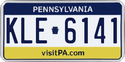 PA license plate KLE6141