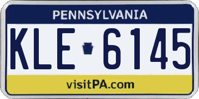 PA license plate KLE6145
