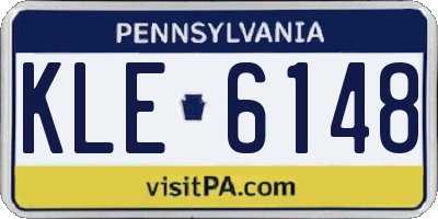PA license plate KLE6148