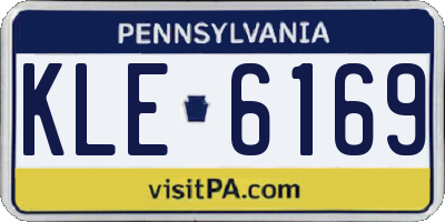 PA license plate KLE6169