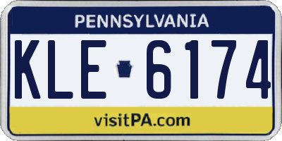 PA license plate KLE6174