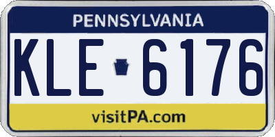 PA license plate KLE6176