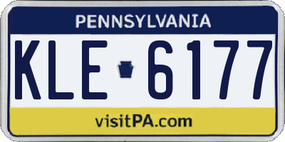 PA license plate KLE6177
