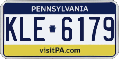 PA license plate KLE6179