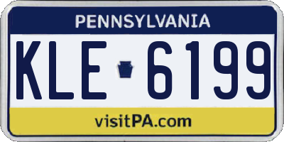PA license plate KLE6199