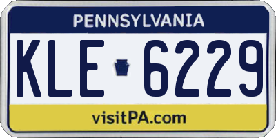 PA license plate KLE6229