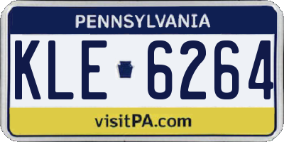 PA license plate KLE6264