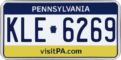 PA license plate KLE6269