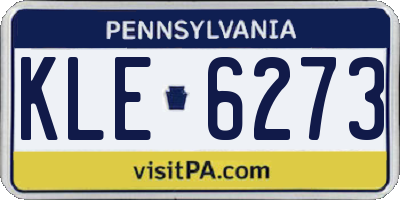 PA license plate KLE6273