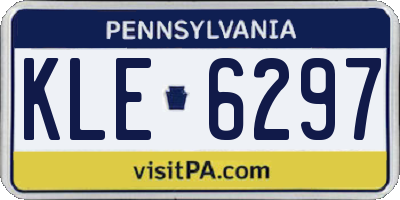 PA license plate KLE6297