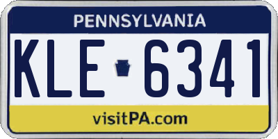 PA license plate KLE6341