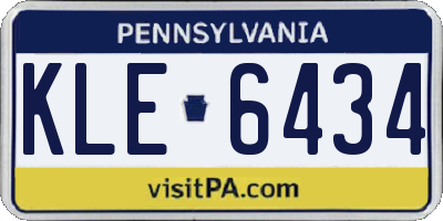 PA license plate KLE6434