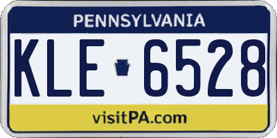 PA license plate KLE6528
