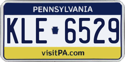 PA license plate KLE6529