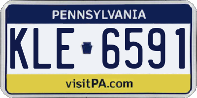 PA license plate KLE6591