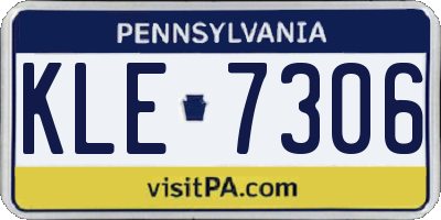 PA license plate KLE7306