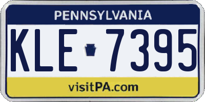 PA license plate KLE7395