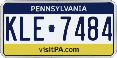 PA license plate KLE7484