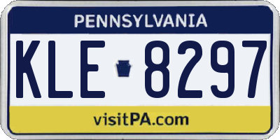 PA license plate KLE8297