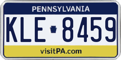 PA license plate KLE8459