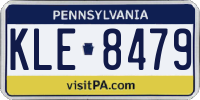 PA license plate KLE8479