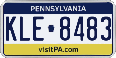 PA license plate KLE8483